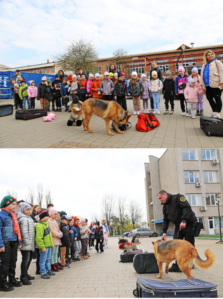 Read more about the article School pupils visited the Department for Specialized Training and Canine Services of the State Service of Ukraine